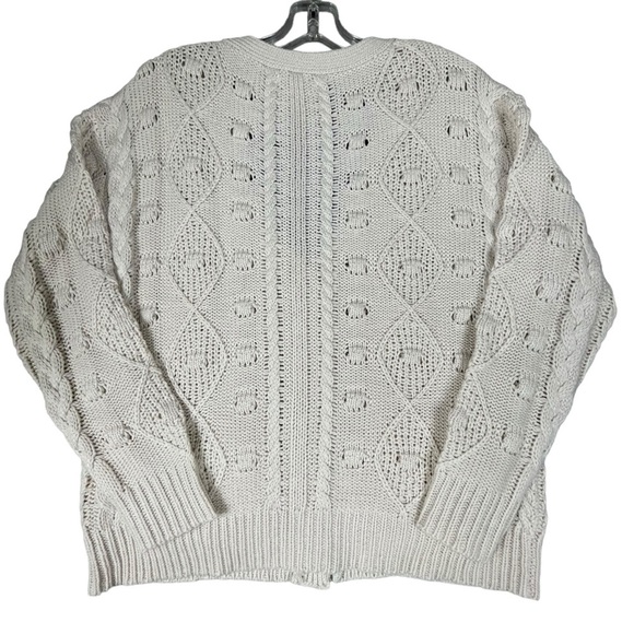 Sincerely Jules Button Front Cottagecore Coastal Grandma Sweater Cardigan Sz S - Picture 2 of 13